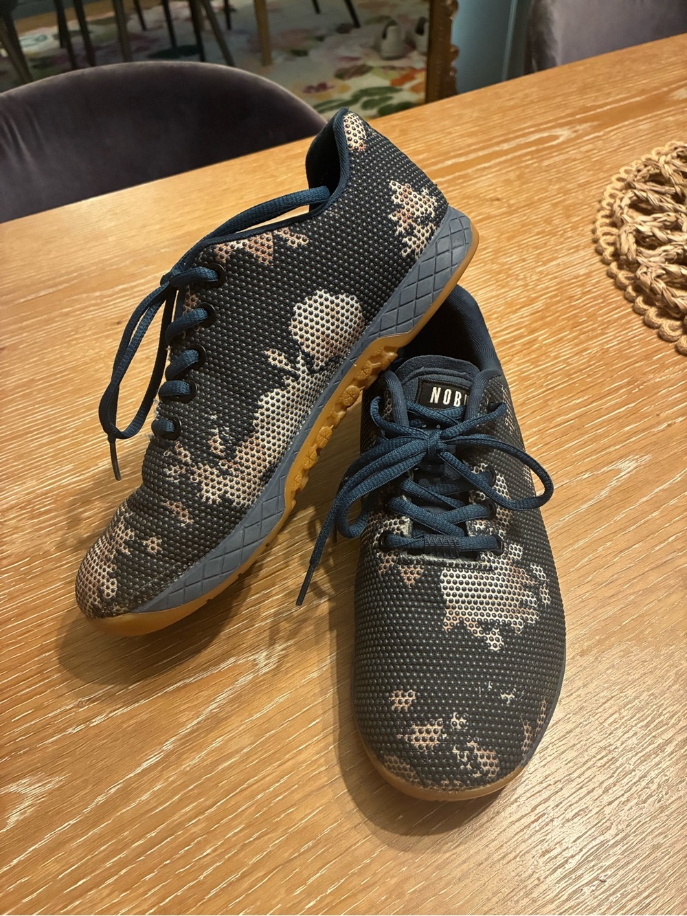 NOBULL Floral SuperFabric Trainer Navy Gum Women’s 8.5 Men’s 7 CrossFit